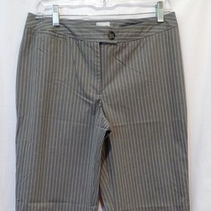 Chico's Gray & White Boot Cut Dress Pants